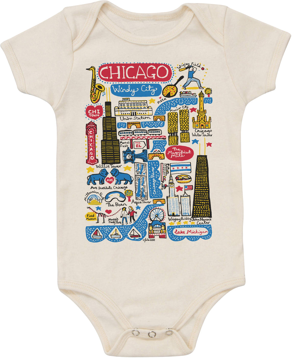 Chicago One Piece Baby | Natural 12-18