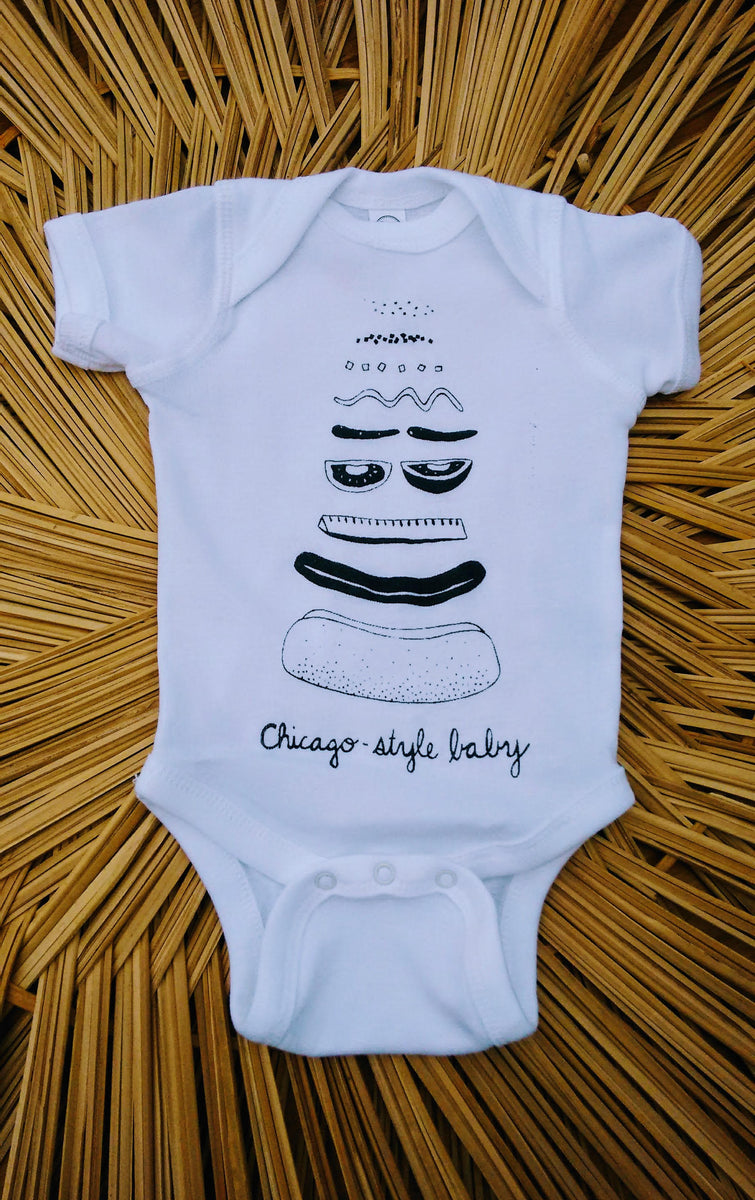 Chicago Doodle Flag - Infant Onesie