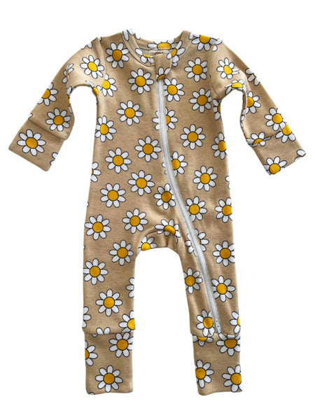 Daisy Pop Organic 2-Way Zip Romper