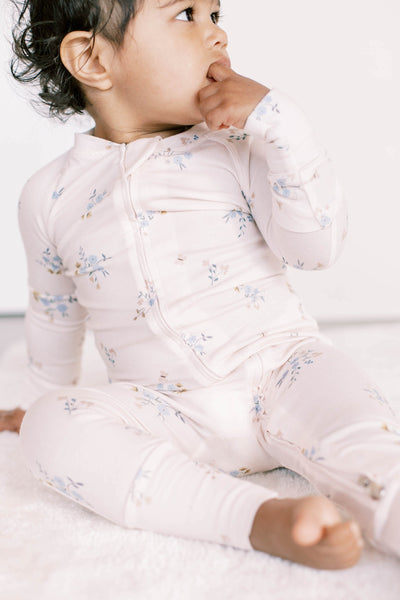 Ditsy Floral Tencel™ Sleeper Bodysuit