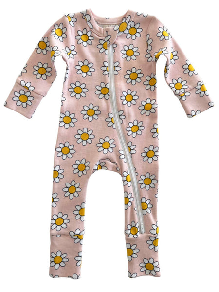 Daisy Pop Organic 2-Way Zip Romper