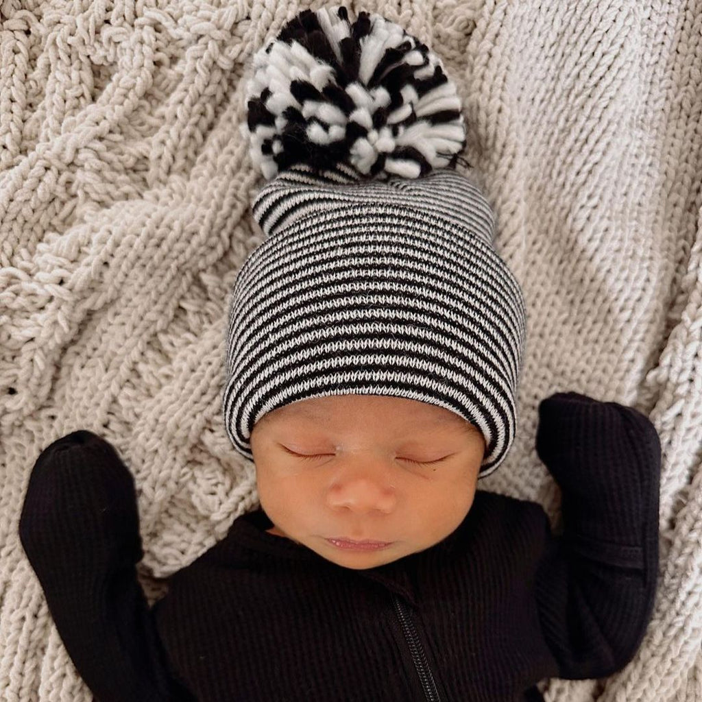 Newborn beanie with store pom