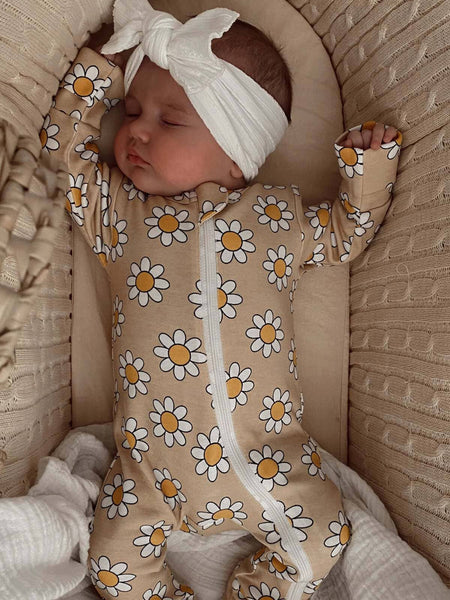 Daisy Pop Organic 2-Way Zip Romper