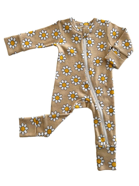 Daisy Pop Organic 2-Way Zip Romper